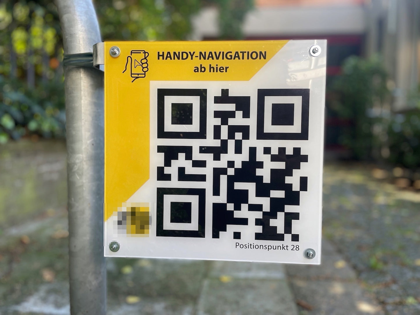 QR Plexiglas Schild